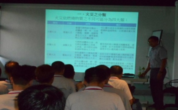 The drill of chemical leak training program